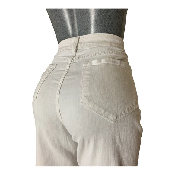 NYDJ Ankle Womens Jeans Tag 16 White Straight Cropped High-Rise W34xL27 Denim - Picture 3 of 12